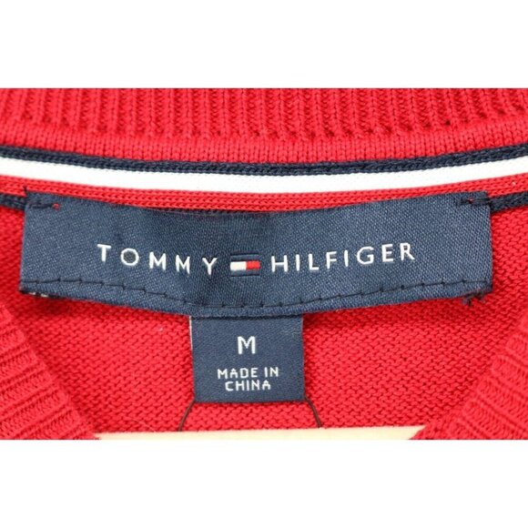 Tommy Hilfiger Women's Red Long Sleeve Sweater-Polar Bear-Size Medium-New w/Tags - Picture 4 of 8